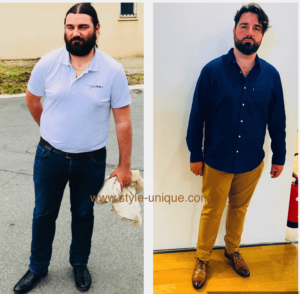 Relooking homme-conseil en image homme habillé en pantalon et chemise- toulouse-