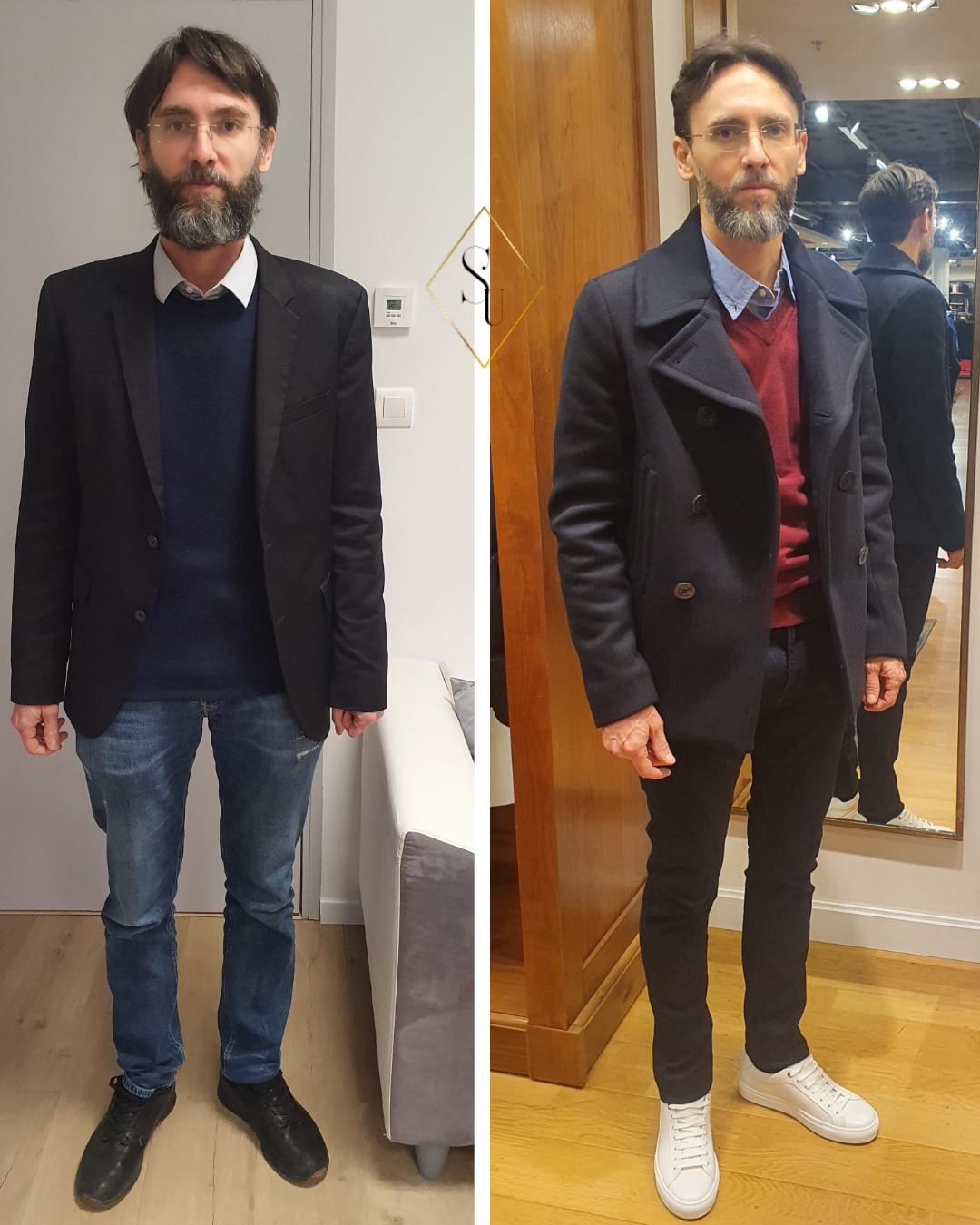 avant après Bastien, conseil en image, relooking, coaching en image Paris, Toulouse, Genève, Personal Shopper